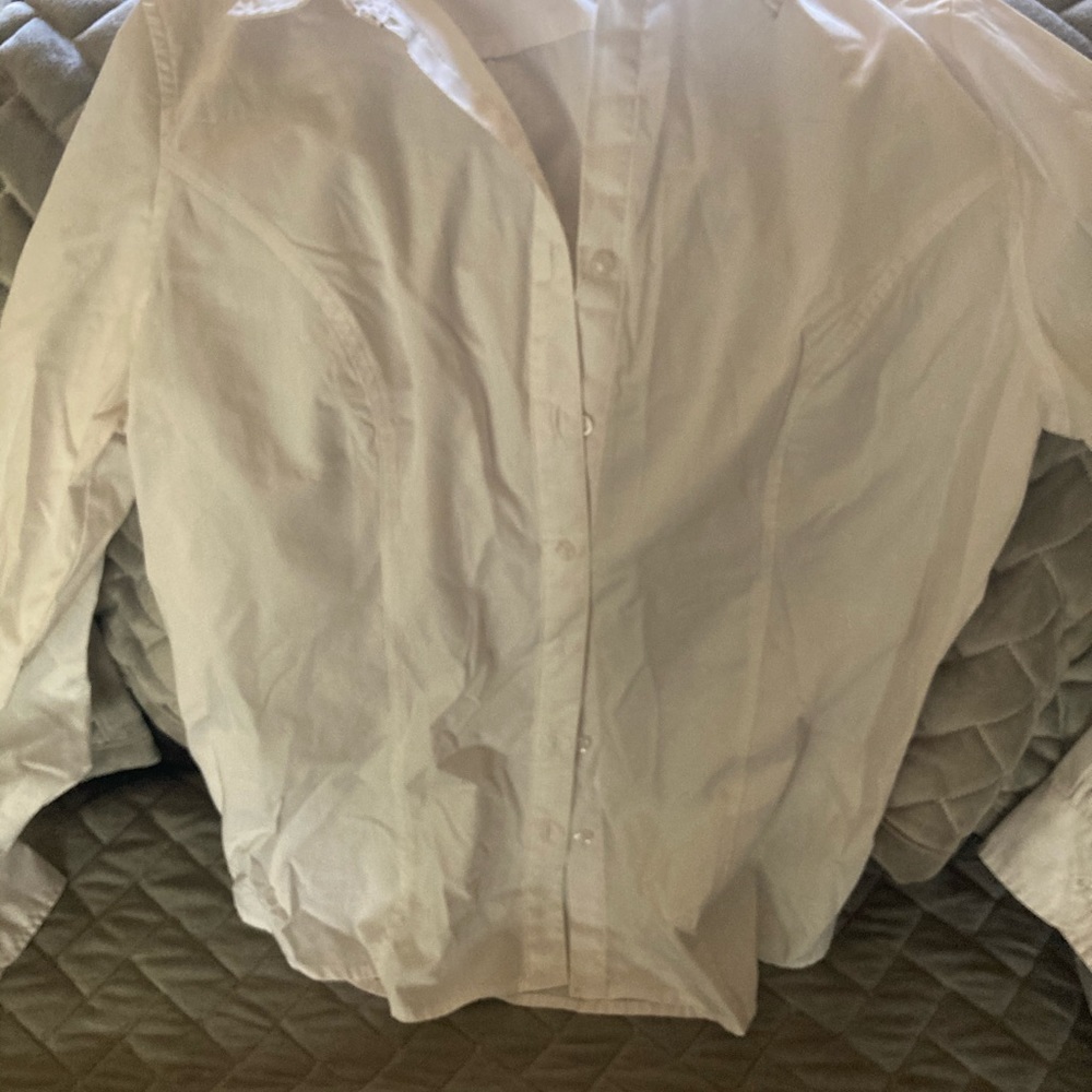 White button down